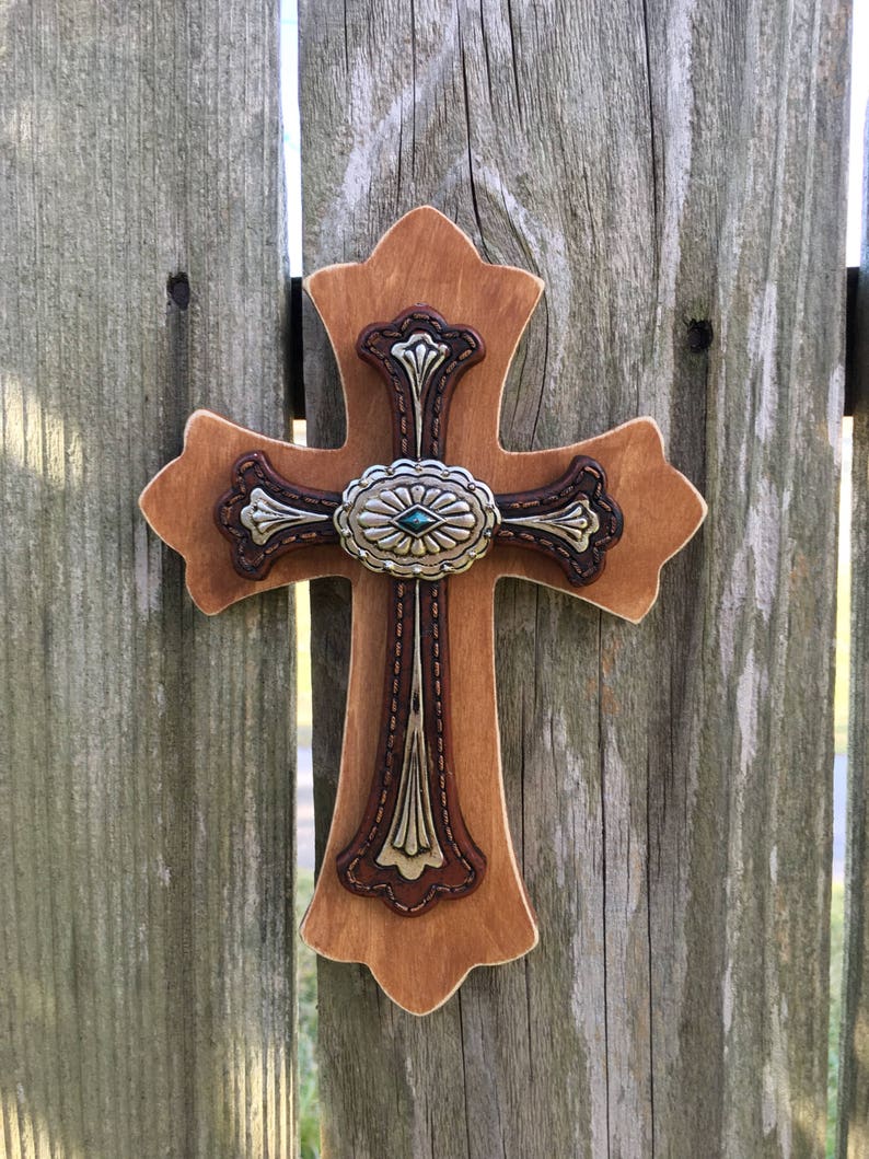 8 Western Cross Texas Wooden Image 0