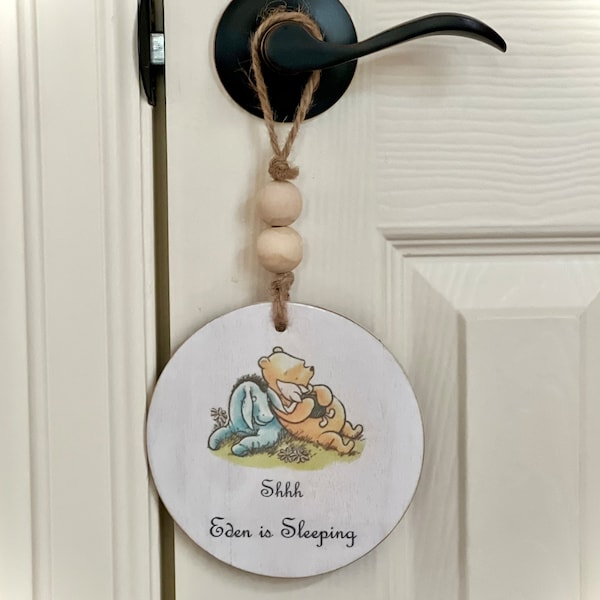 Baby Sleeping Sign - Etsy