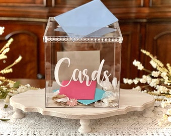 Wedding Money Box - Wedding Card Box With Slot - Bridal Shower Card Box - Birthday Card Box - Funeral Card Box - Quinceanera Card Box