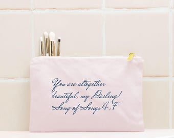 Beautiful Darling verse Cosmetic Bag