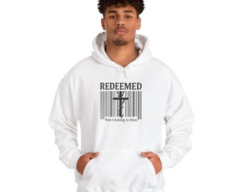 Redeemed Cross Hoodie Pullover "Now I belong to Him" ™