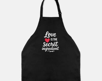 LOVE is the secret ingredient Apron (Full-Length)