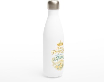Heaven's Hope Stainless Steel Water Bottle  -White 17oz