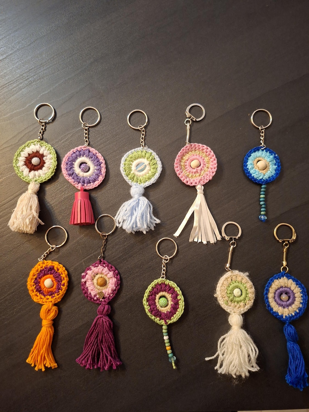 Small Crochet Key Rings Crochet Key Ring Different Models - Etsy