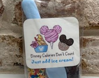 Set of 5 - Disney Cruise Ice Cream Mix-in Set, Fish Extender/Exchange Gift, Pixie Dust or Party Favor