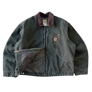 j97 Carhart Detroit Moss Green jacket - Retro streetwear jackets - Halloween gifts