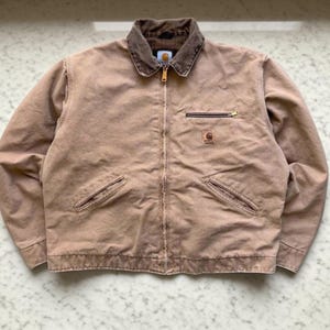 j97 Carhart Detroit Moss Green jacket Retro streetwear jackets, Halloween gifts