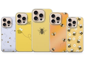 Honey Bee-telefoonhoesje Insect Bumble Bee Cover voor iPhone 17Pro, 16, 15, 14, 13, 12, Samsung S25, S24, S23Fe, S22, A16, A26, A56, Pixel 10, 9