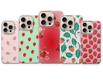 透明電話ケース フルーツ クリアカバー iPhone 17 16 15 14 13 12 Pro