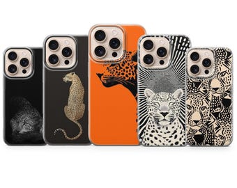 Leopard Phone Case Cheetah Cover for iPhone 17, 16, 15, 14, 13, 12, Samsung S25, S24, S23, S22, A56, A16, Google Pixel 10, 9A, 8, 7, 6