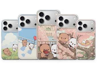 Bubu Dudu Phone Case Kawaii Couple Cover for iPhone 17, 16Pro, 15, 14, 13, 12, Samsung S25, S24, S23, S22, A16, A56, A55, Pixel 10Pro, 9Pro