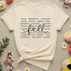 Camiseta con la definición de otoño, camiseta gráfica de otoño, camiseta de campo de calabazas, camiseta acogedora de Acción de Gracias, regalo de otoño para ella