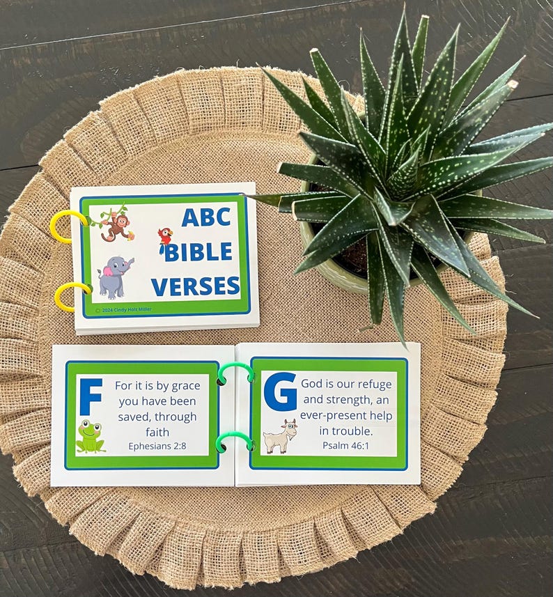 ABC Bible Verses for Toddlers - Etsy