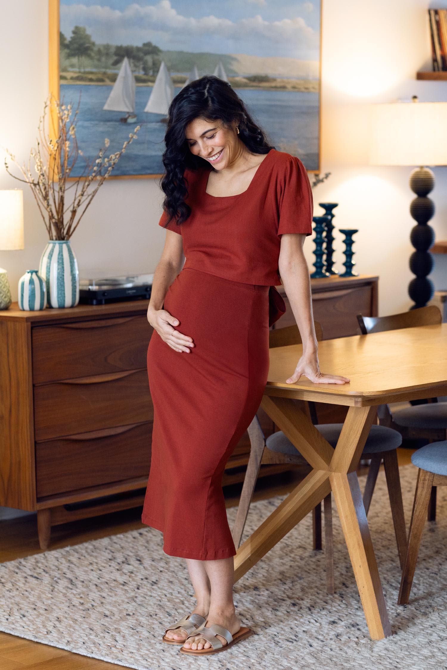 Linen Dress Bump Friendly - Etsy