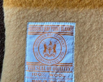 1950s Orange 4 Point Hudson Bay Wool Blanket - Etsy