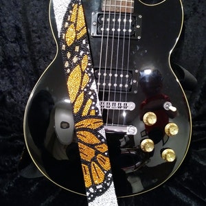 Butterfly Kisses guitar strap