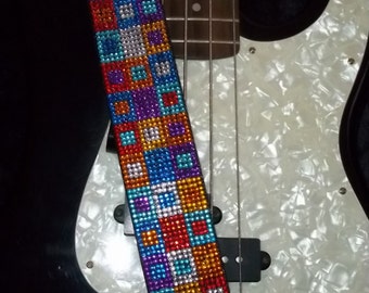 Square in a Square guitar strap