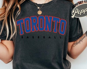 Vintage Toronto Baseball Shirt Comfort Colors, Baseball Toronto, Toronto Baseball Fan Gift, Retro Baseball Tee, For Women & Men
