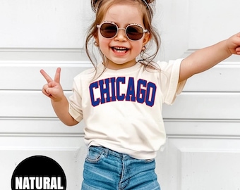 Chicago Baseball Vintage Toddler T-Shirt, Retro Chicago Kids, Oversized Baseball Youth, Chicago Baseball Fan Gift