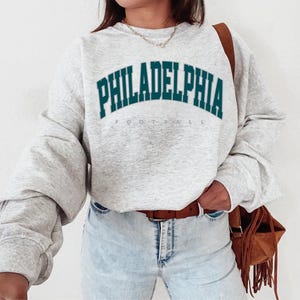 Philadelphia Football Sweatshirt, Philadelphia Football Tshirt, Vintage Style Philadelphia Football Sweater, Philadelphia Football Fan Gift