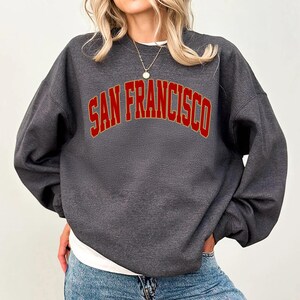 San Francisco Football Sweatshirt, San Francisco Football Tshirt, Vintage San Francisco Football Sweater, San Francisco Football Fan Gift