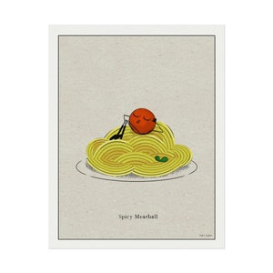 Spicy Meatball - Fun Kitchen Art Print