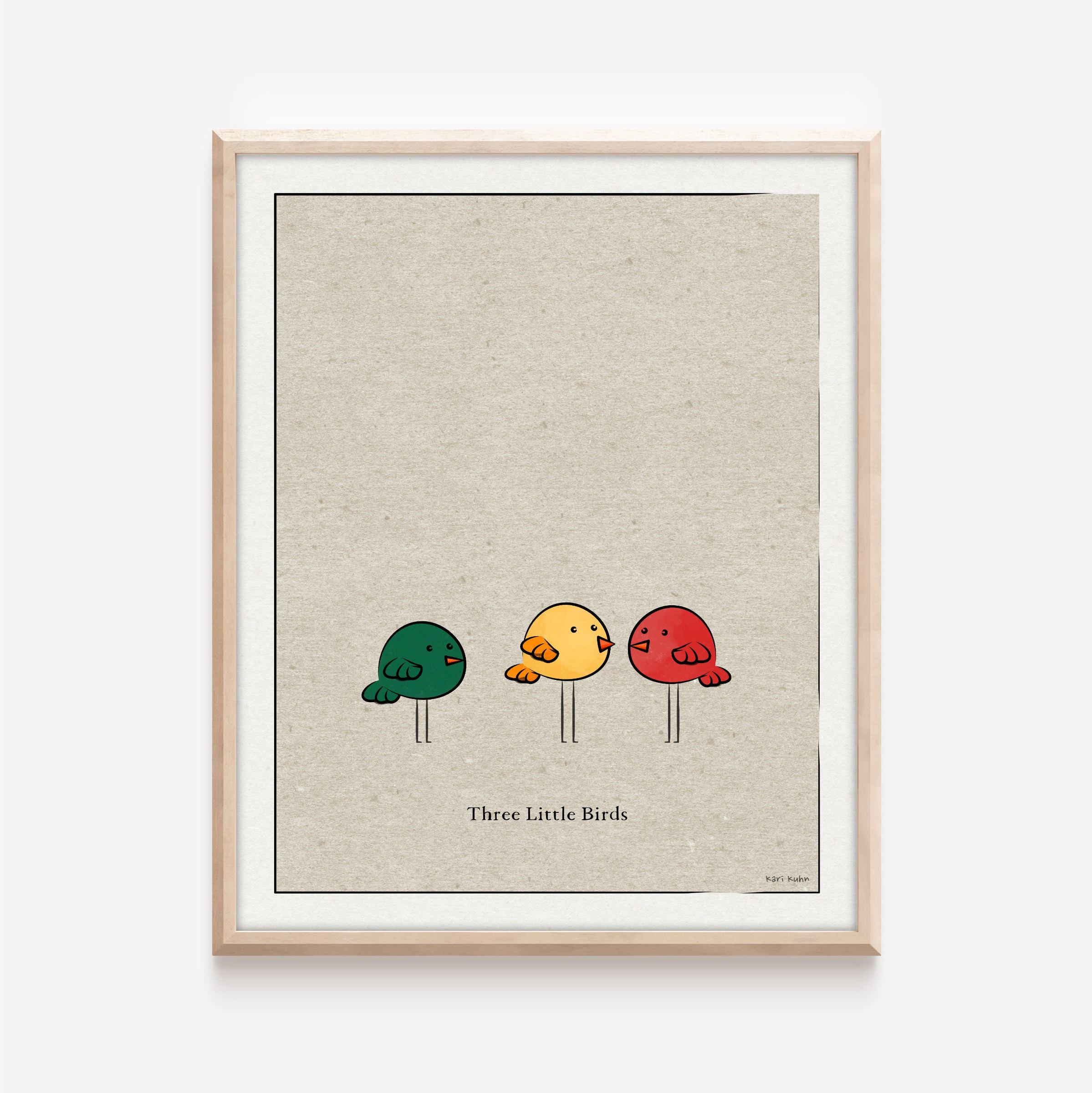 Three Little Birds, Fun Art Print, Bob Marley, Digital Download - Etsy