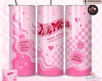 Adesivo per bicchiere termico Teacher Fuel da 20 oz (formato skinny) / Design per bicchiere termico a matita / Download PNG per sublimazione / File per adesivo per tazza regalo per insegnanti