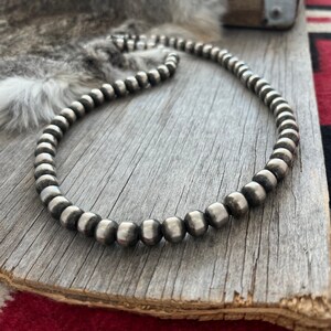 Handmade Navajo Pearl Necklace All 10mm Choose Length Bold & Beautiful image 1