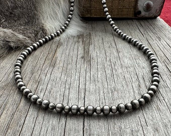 Navajo Pearls Petite Strand 4 & 5mm ~ Choose Necklace Length!