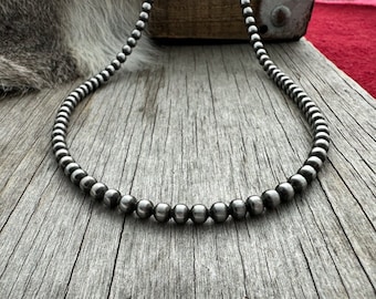 Handmade Navajo Pearls Necklace All 6mm~ Choose Length