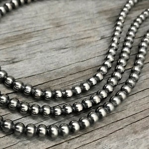 Handmade Navajo Pearl Necklace All 5mm Choose Length Lovely Petite Style image 1