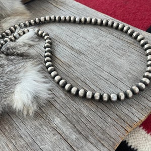 Handmade Navajo Pearl Necklace All 10mm Choose Length Bold & Beautiful image 5