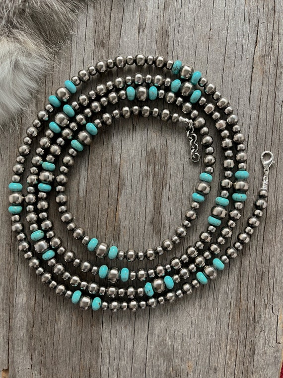 Handmade Navajo Pearl Necklace with 6 & 8mm beads ~ So Pretty ! ~ Choo – Navajo  Pearls Ranch