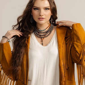 Handmade Navajo Pearl Necklace All 10mm Choose Length Bold & Beautiful image 6