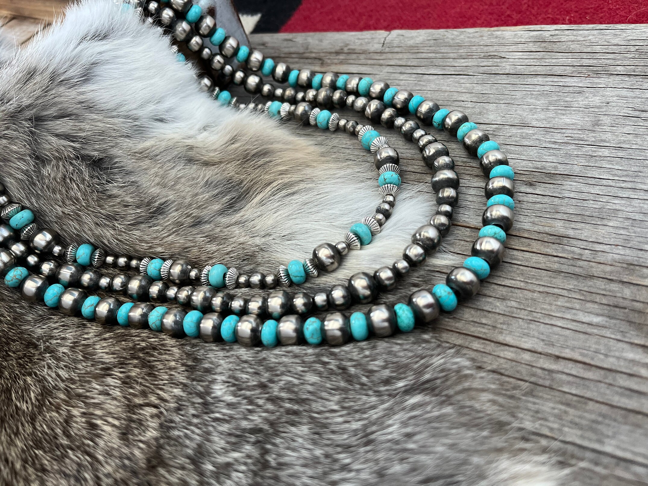 3 Strand 18″ Navajo Pearls