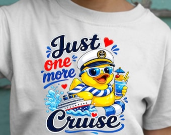 Nog maar één cruise, png PNGEgg | Sublimatieontwerp cruise-eend | Grappig cruiseshirt, png PNGEgg | Clipart vakantiecruise | Direct downloaden