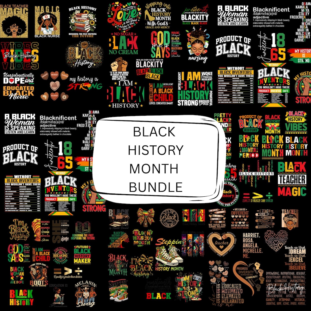 Black History Month PNG Bundle | Afrocentric Sublimation Designs ...