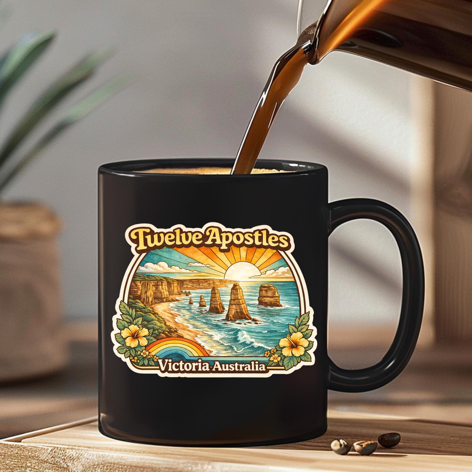 Aussie Icon PNG Bundle | 24 Australian Landmark Clipart Files | Retro ...