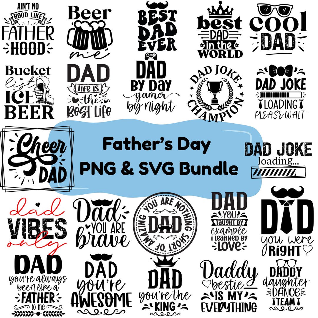 Father’s Day SVG Bundle | Dad SVG Bundle | Funny Dad Shirt Designs ...