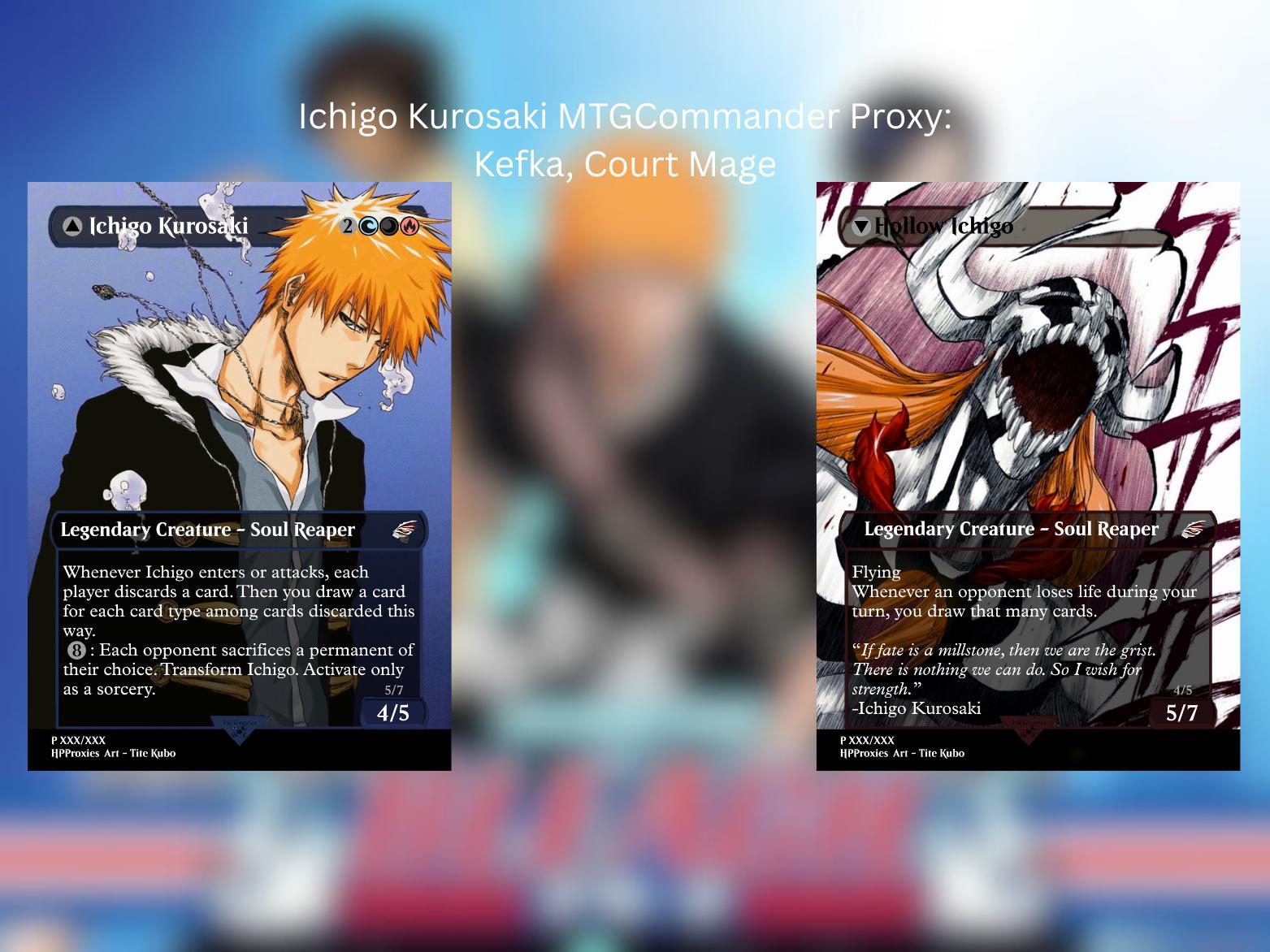 Ichigo Kurosaki Commander Proxy Single: Kefka, Court Mage - Etsy