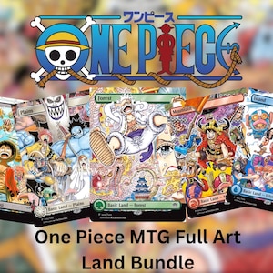 Full-Art Land Bundle: MTG One Piece (15 Pack einfarbig)