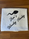 personalised wanky hanky, novelty, funny gift, over 18, gift for him, boyfriend, husband, christmas present, secret santa, birthday present