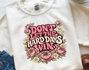 Mental Health Floral PNG, Motivational Quote, Sublimation Design