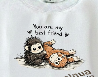 Baby Monkey PNG, Viral Meme Illustration, Emotional Plush Toy Design (Digital Download)
