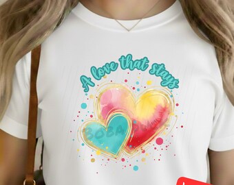 Valentines Heart Brushstroke PNG – Sublimation Design (Digital Download)