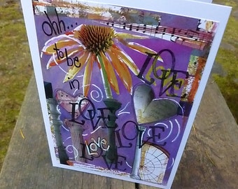 To BE IN LOVE, Wedding, Engagement or Anniversary Card, Love Note For Her, Engagement Gift,  Wedding Shower Card, Valentine By Mary Klump