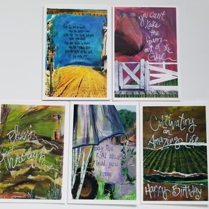Ensemble de cartes de ferme, assortiment de cartes, ensemble de cartes nature, excellent cadeau pour cette famille de ferme, jardinier ou amoureux de la nature, ensemble de cartes toutes occasions