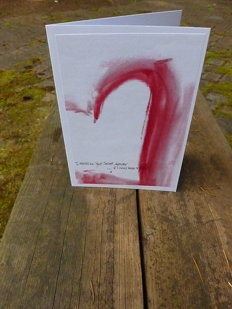 SECRET ADMIRER Card for Him or Her New Love Gift Valentine Etsy