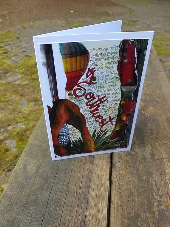 Southwest Greeting Card Southwest Travel Southwest Gift Etsy etsy